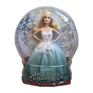 2016 Holiday Barbie, Peace - Hope - Love Collection, Blonde ~ Aqua Dress DGX98